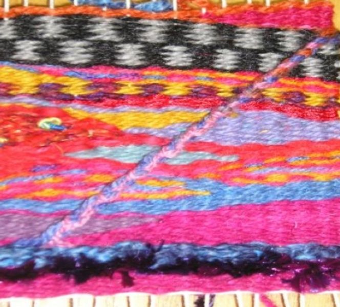 Woven tapestry courses Hilary Charlesworth