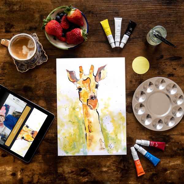 Yorkshire Giraffe  Art Kit