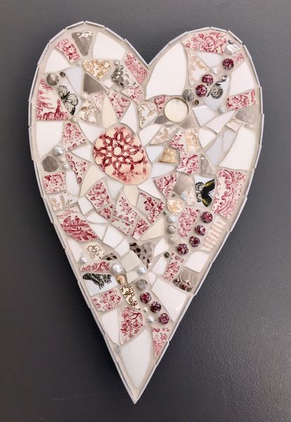 Sandra's vintage china heart