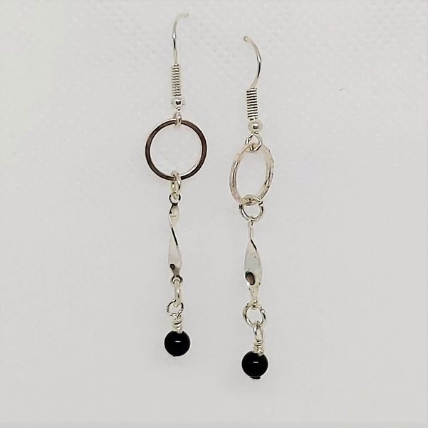 ♥  Black Onyx earrings & Silver Kit Complete ♥