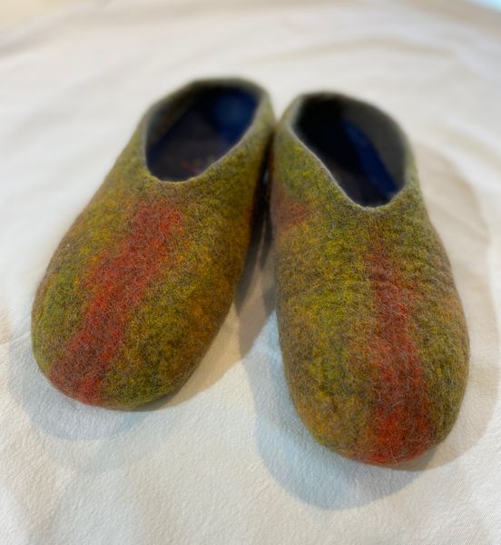 Slippers made by Workshop attendee.
