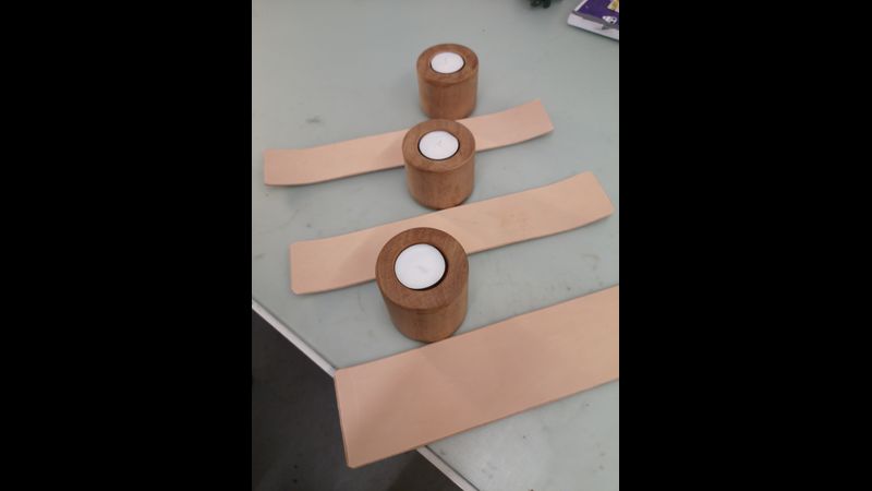 Cannwyll Candle Holders under construction
