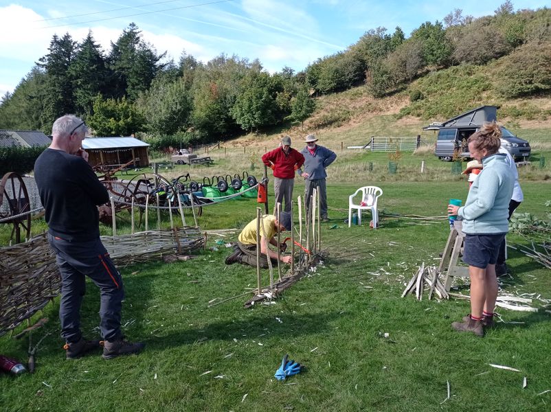 Enjoy the lovely surroundings while learning the art of weaving a hurdle