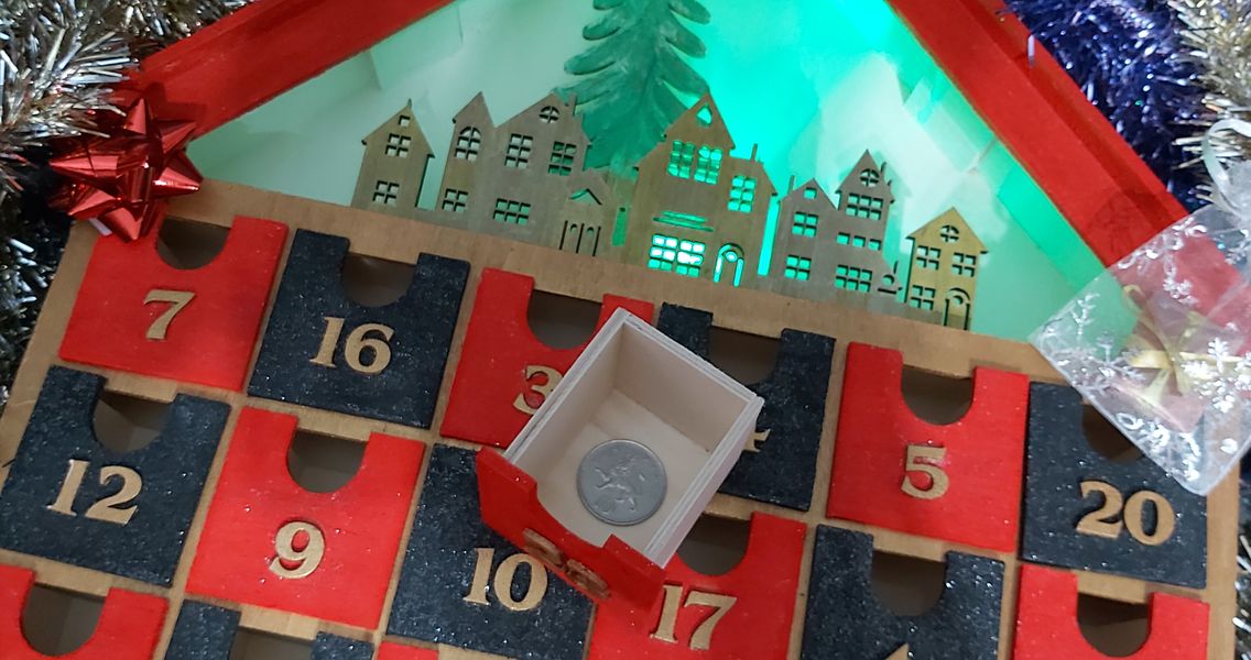 This Unique Beautiful Advent Calendar is the actual one you will receive as it is Unique