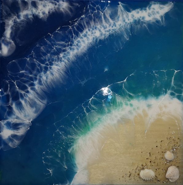 Resin seascape course for beginners