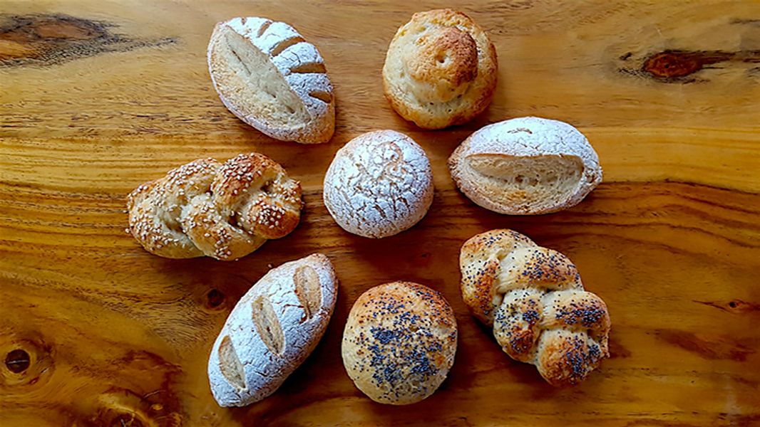 Gluten Free Sourdough Bread Roll Selection