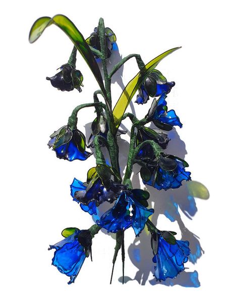 Tall hanging bells, the translucent blue really shows how beautiful the resin is.