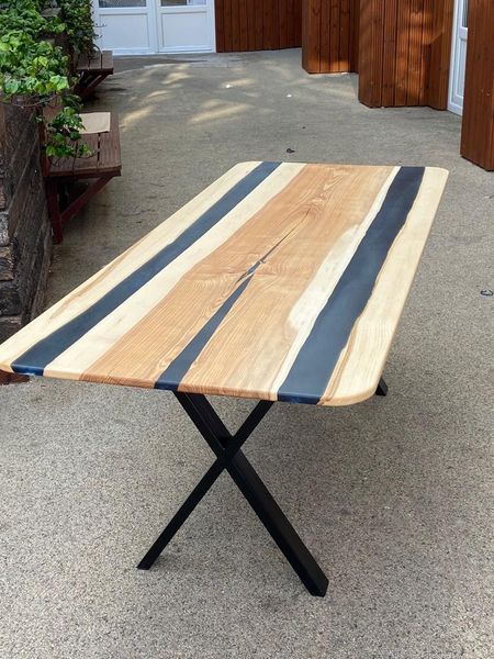 Epoxy Resin River Dining Table Workshop by The River Shop - Cademy