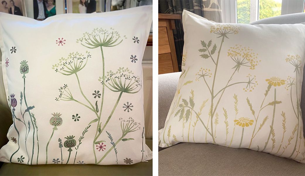 I love it when people send me photos of their cushions on display in their homes