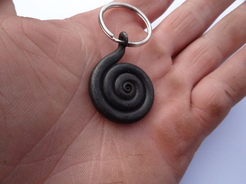 spiral keyring