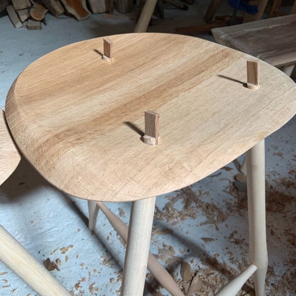 Bar stool after assembly
