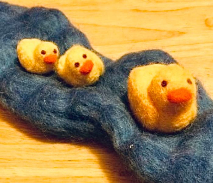 Needle felted spring ducklings / chicks Northampton 