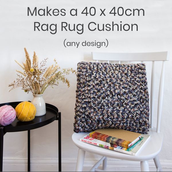 rag rug cushion