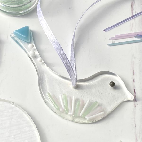 Fused glass Easter decoration kit - Easter eggs and birds.