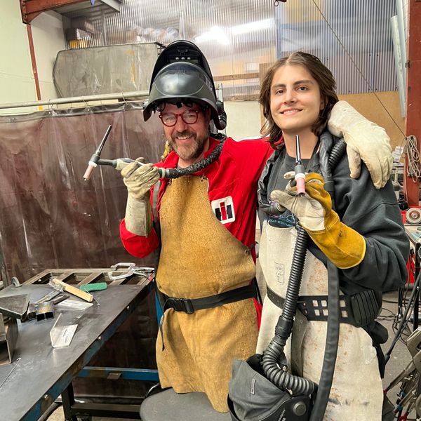 Father and son welding team!