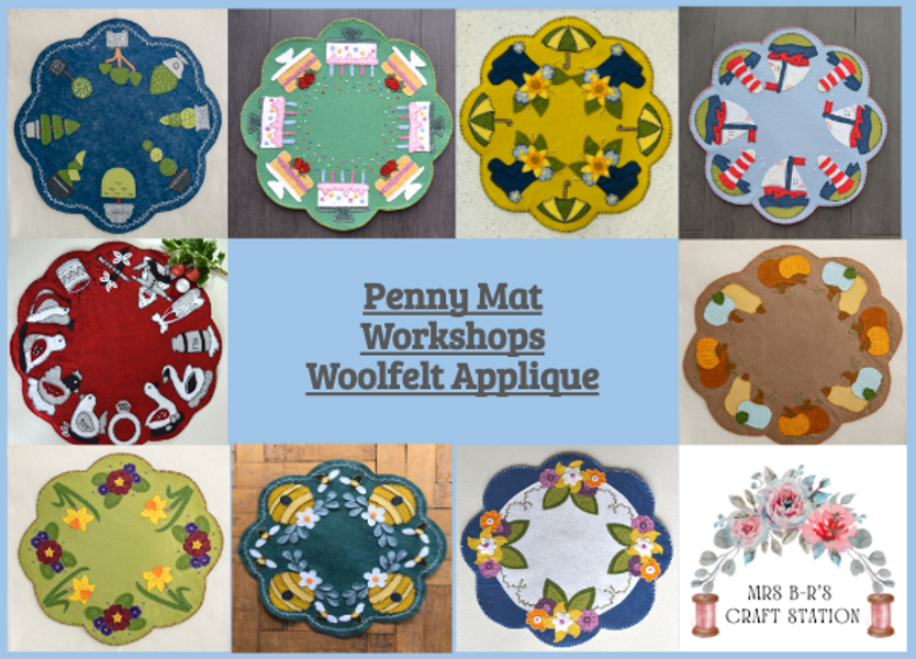 Woolfelt Penny mats for all seasons and celebrations!