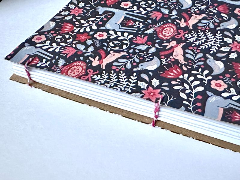 Coptic bookbinding detail