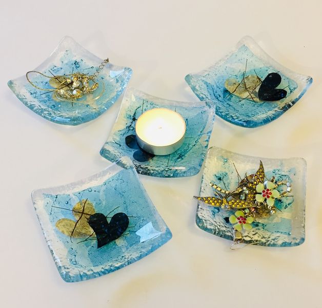 Fused Glass Trinket dishes