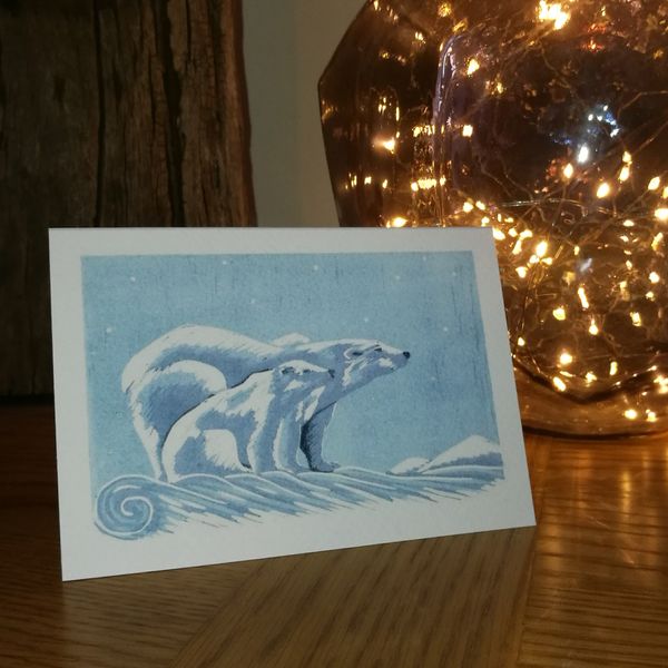 Polar bear card