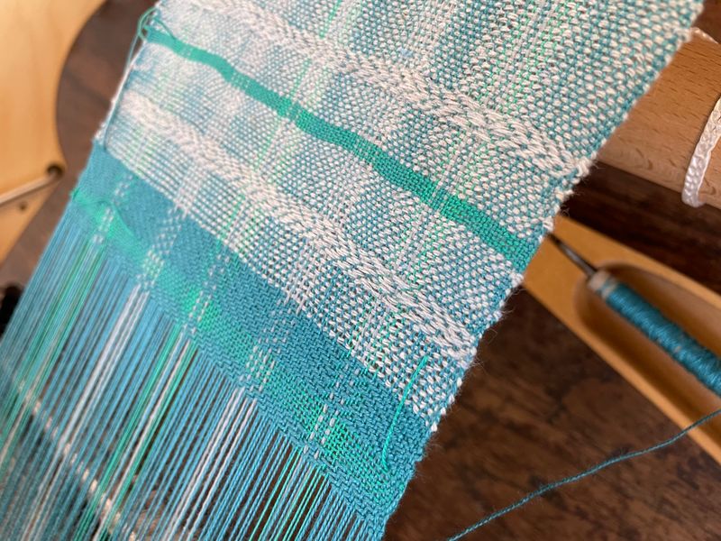 Sarah's weaving