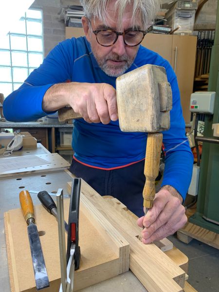 Razor sharp chisels are provided, and you will learn the best techniques for producing great mortise-and-tenon joints.