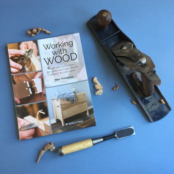 Book and tools-Working with wood by Tom Trimmins