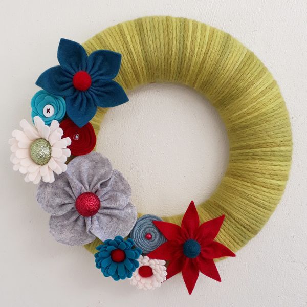 Felt Floral Wreath