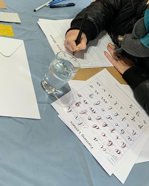Students Practising Alphabet