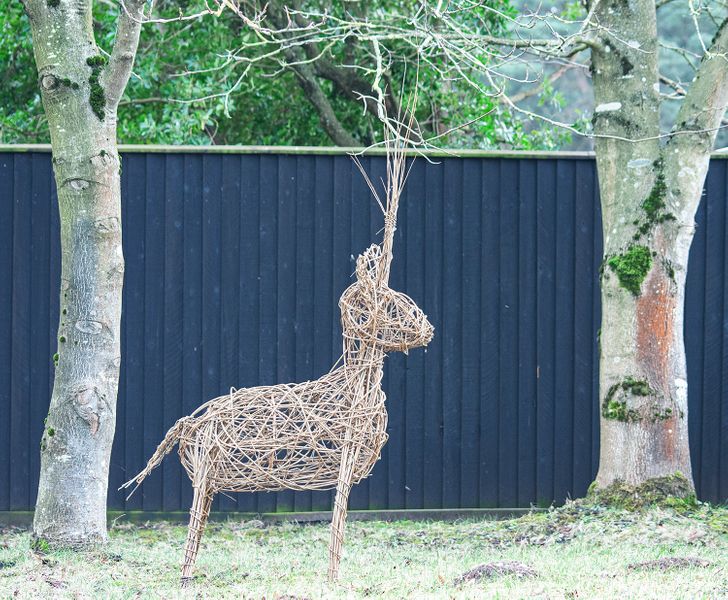 stag willow sculpture willow weaving