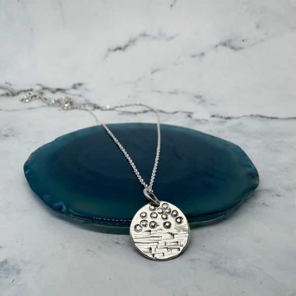 Hand stamped pendant