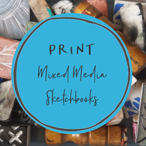 Print - mixed media sketchbooks