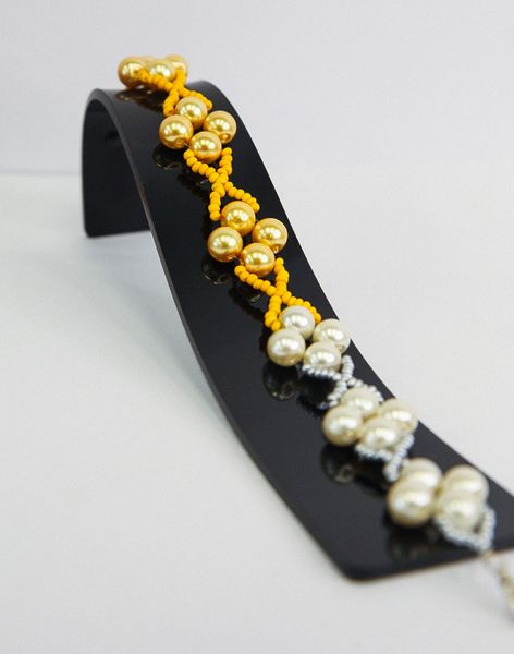 Beaded bracelet done in one of our workshop sessions 