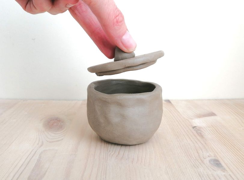 Lidded pot pottery project