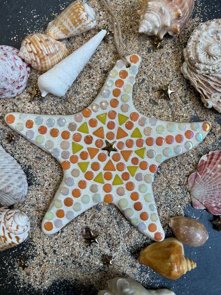 Finished starfish mosaic