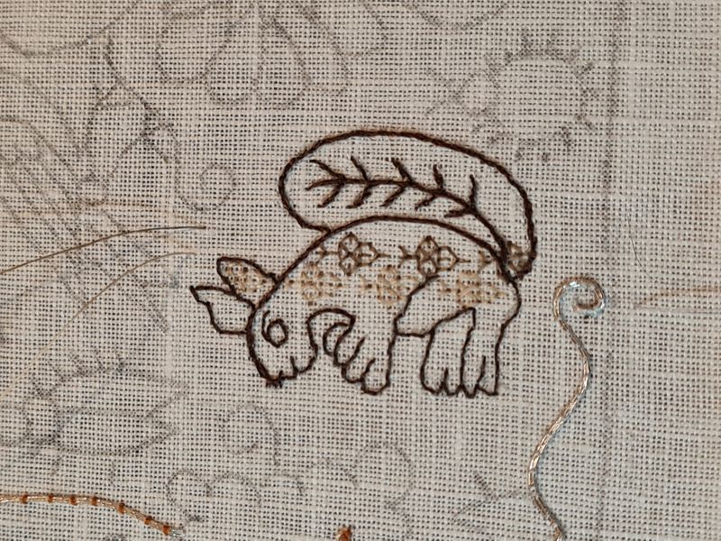 16th century embroidery, blackwork