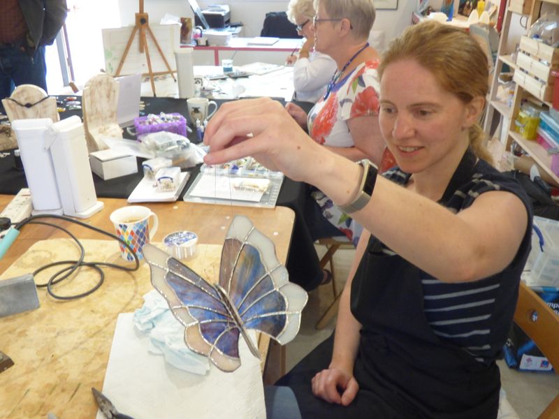 Nicola and her 3d butterfly