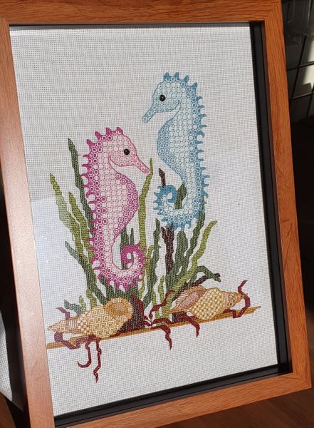 Stitched Seahorses from DoodleCraft Design