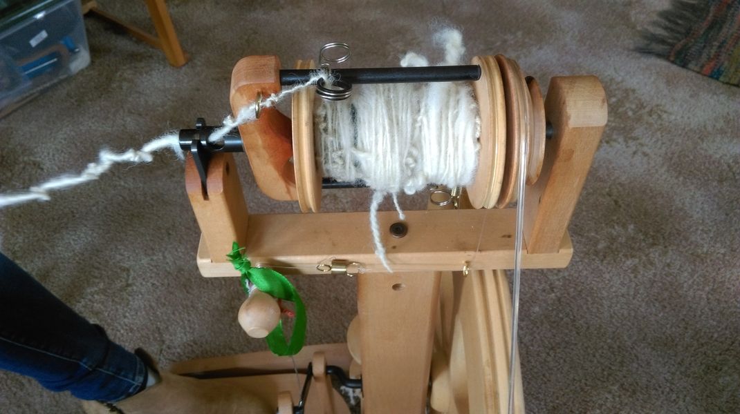 learning to spin on a spinning wheel