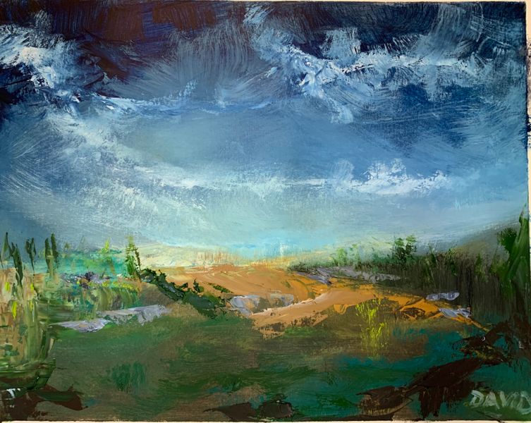 Ten Minute Landscape Exercise Intuitive Oil Painting with David Struwig