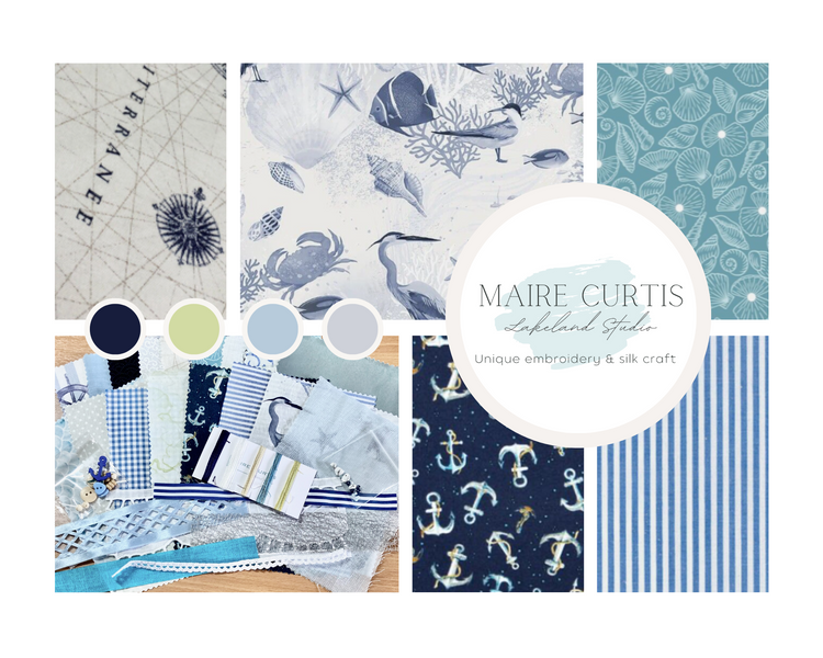 Hamptons Beach House slow stitch collection from Maire Curtis Lakeland Studio