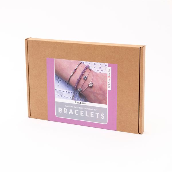 Beaded Bracelet Kit - Silver - Bergin & Bath
