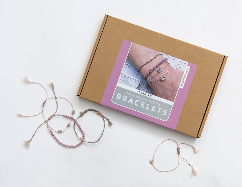 Beaded Bracelet Kit - Silver - Bergin & Bath