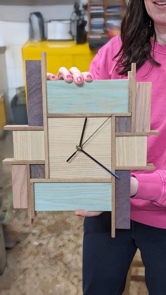 Proud clock maker 