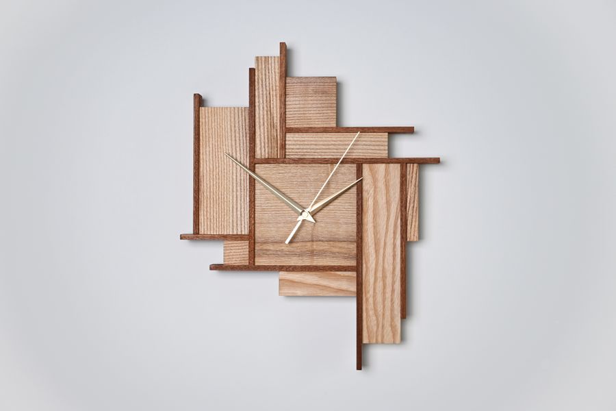 Natural timbers clock