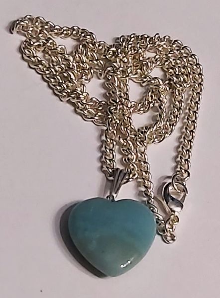 Give someone a beautiful gift or treat yourself to this gorgeous Amazonite Crystal Necklace