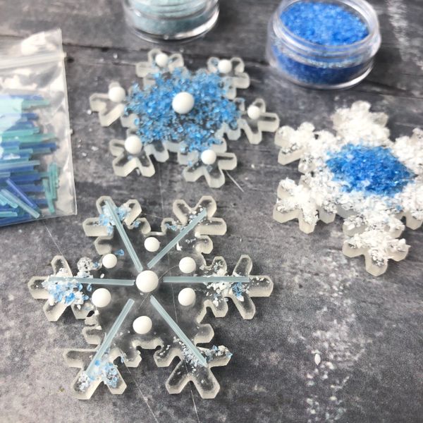 Fused glass snowflake kit
