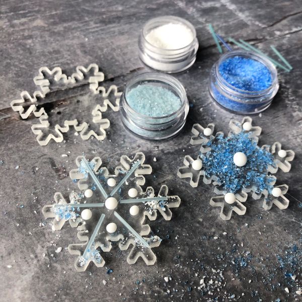 Fused glass snowflake kit