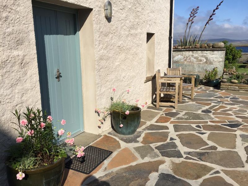 The outside courtyard, with its own jetty