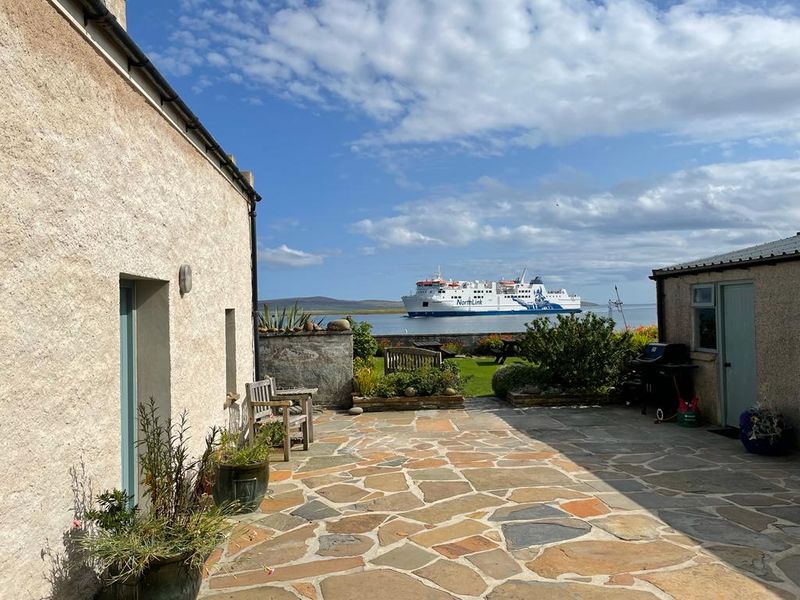 The outside courtyard, with its own jetty