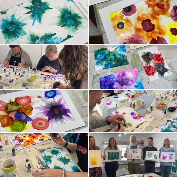 Alcohol inks workshop